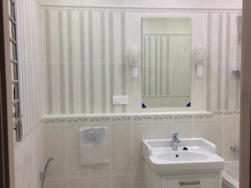 Ремонт ванной комнаты, в белых тонах